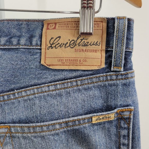 LEVI STRAUSS SIGNATURE 1873 regular fit denim Sz 34X36 - Picture 5 of 7